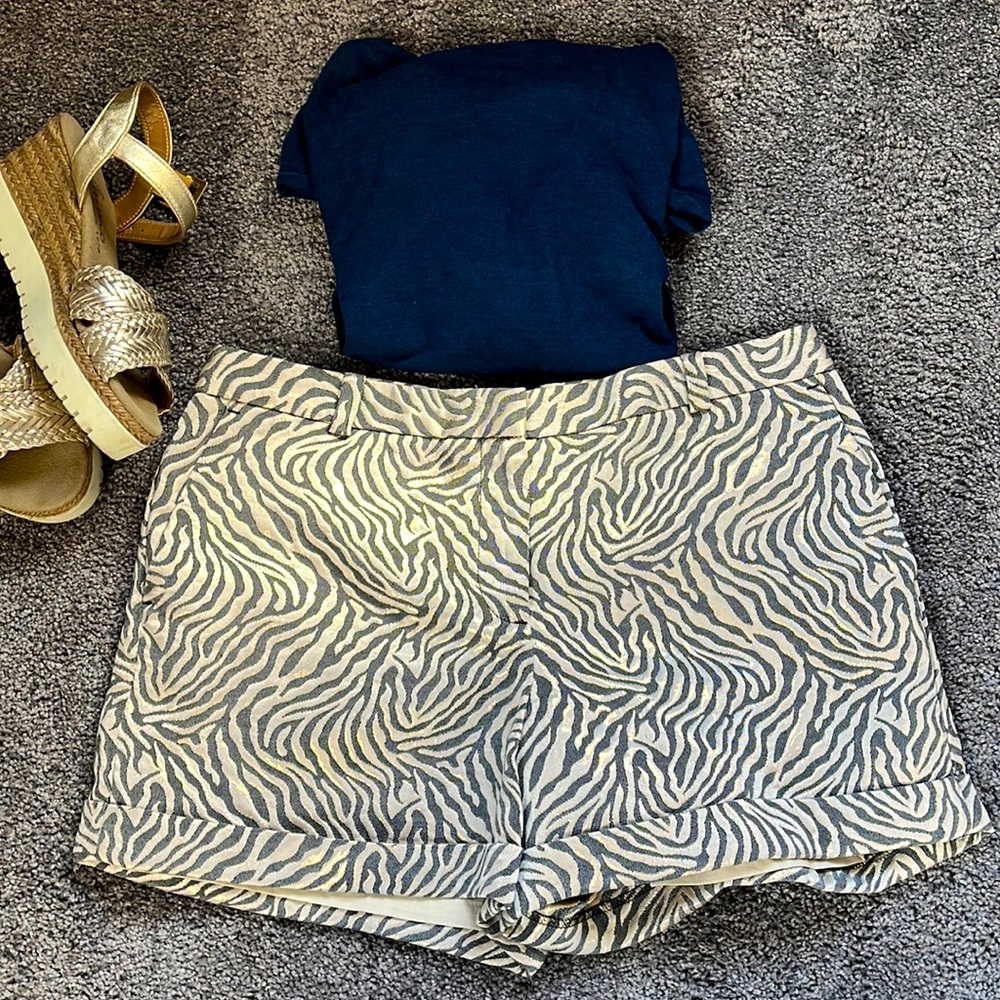 Loft animal print shorts
